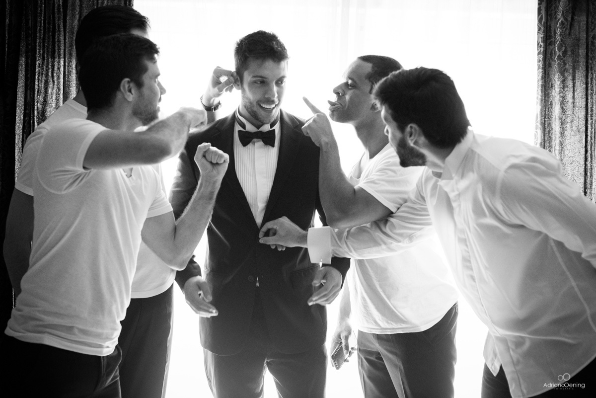 noivo pronto e a farra dos padrinhos