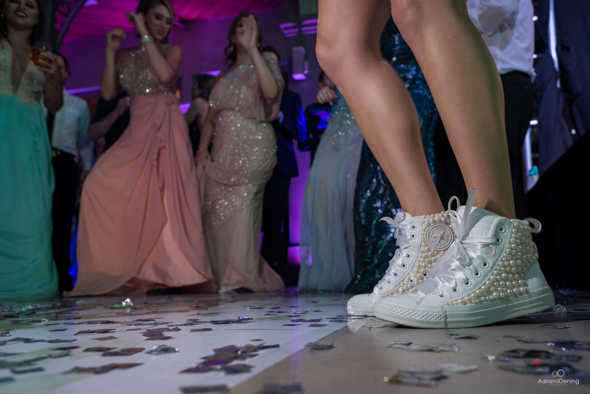 noiva com all star personalizado