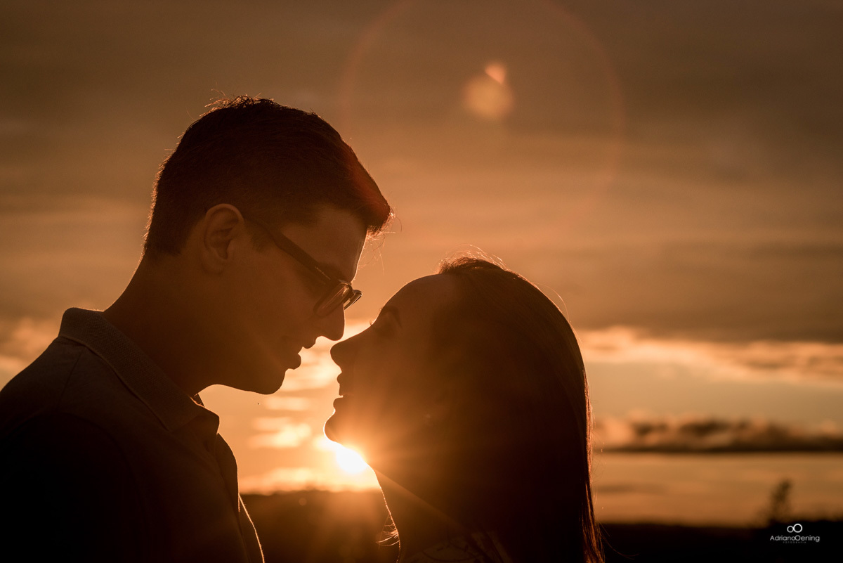 ensaio com um lindo por do sol em pato branco-pr
