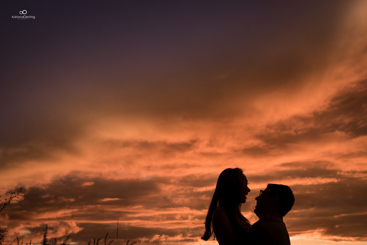 por do sol e silhueta