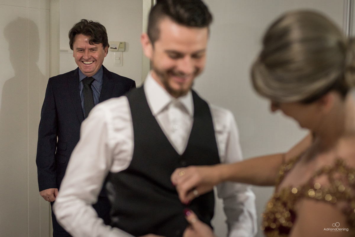 making of do noivo com os pais