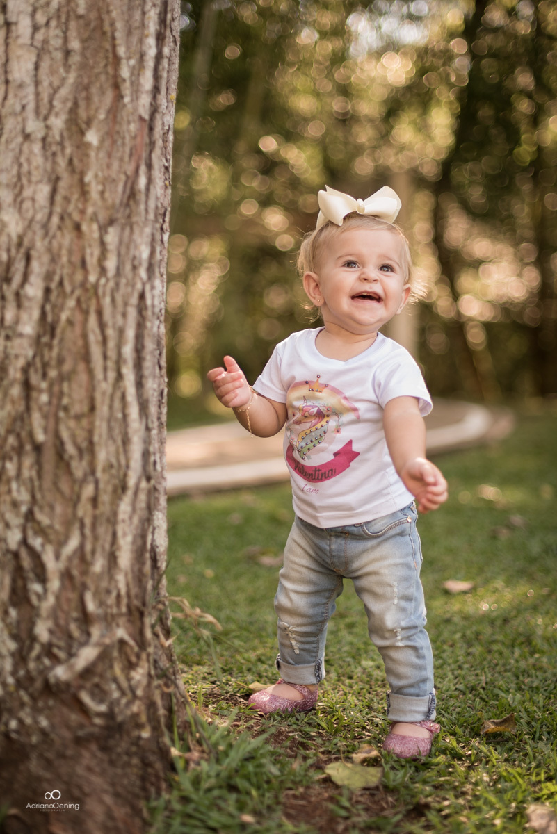 Ensaio de 1 ano da Valentina com a familia pelo Fotografo de Francisco Beltrao Adriano Oening