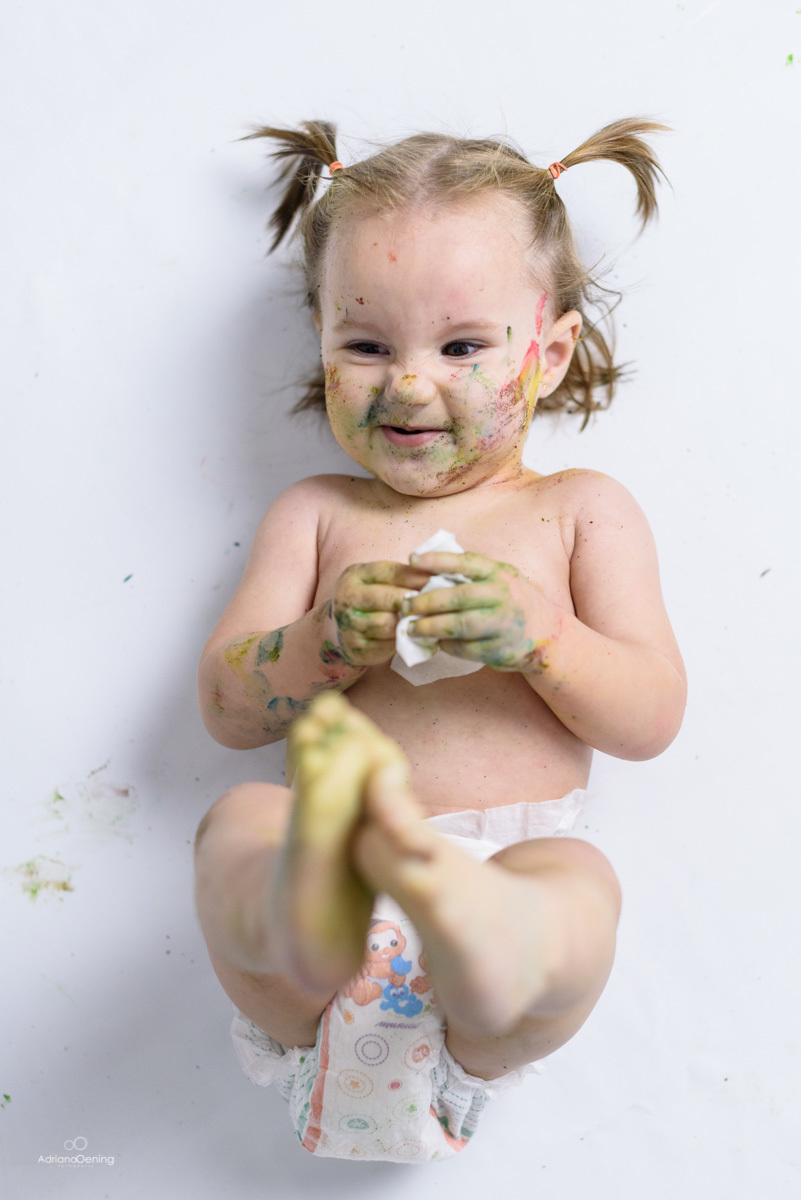 Ensaio de 1 ano no estudio Adriano Oening Fotografia do acompanhamento mensal da Cecilia