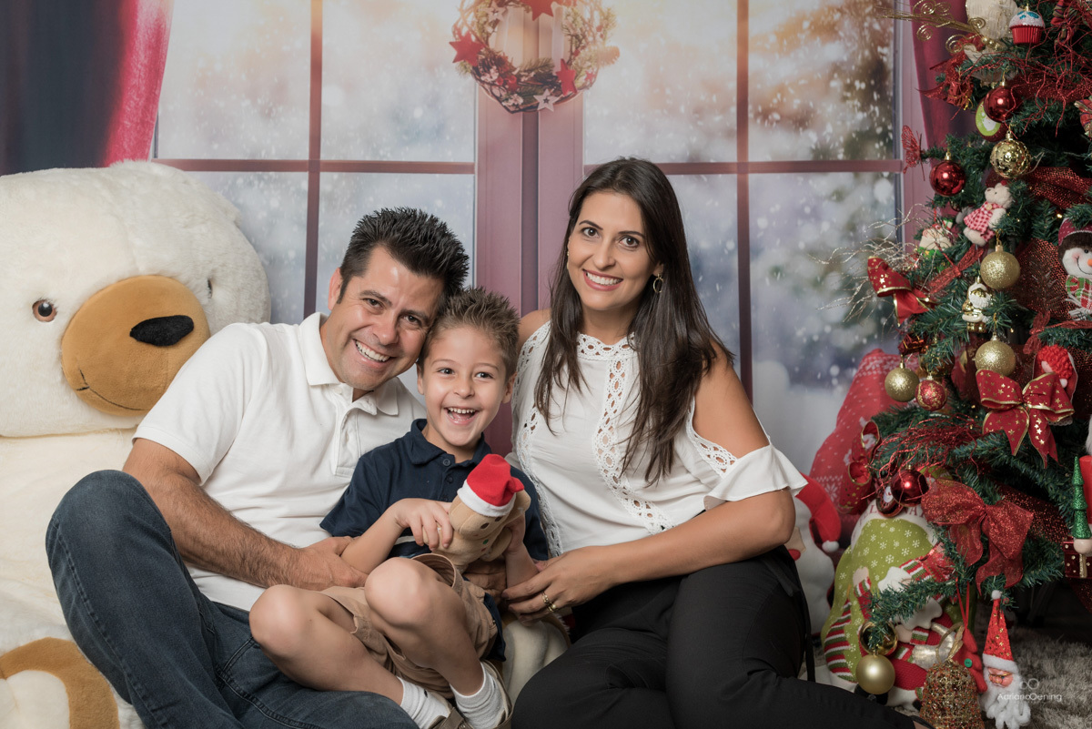 Ensaio de Natal no estúdio Adriano Oening Fotografia em Francisco Beltrão Pr