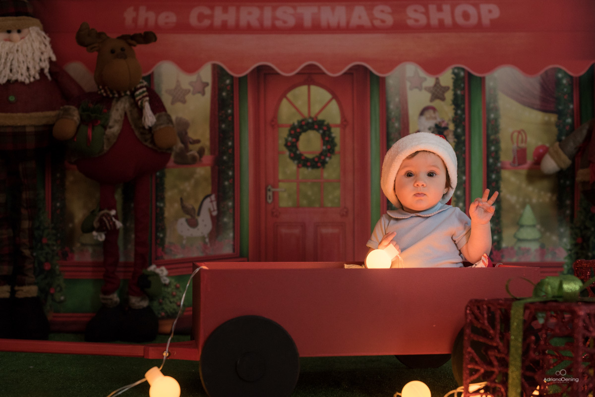 Ensaio de Natal no estúdio Adriano Oening Fotografia em Francisco Beltrão Pr