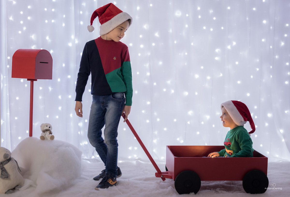 Ensaio de Natal no estúdio Adriano Oening Fotografia em Francisco Beltrão Pr