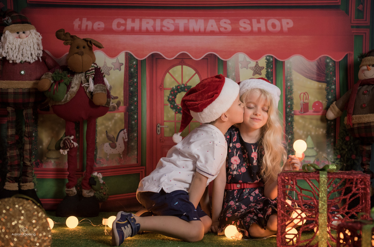 Ensaio de Natal no estúdio Adriano Oening Fotografia em Francisco Beltrão Pr