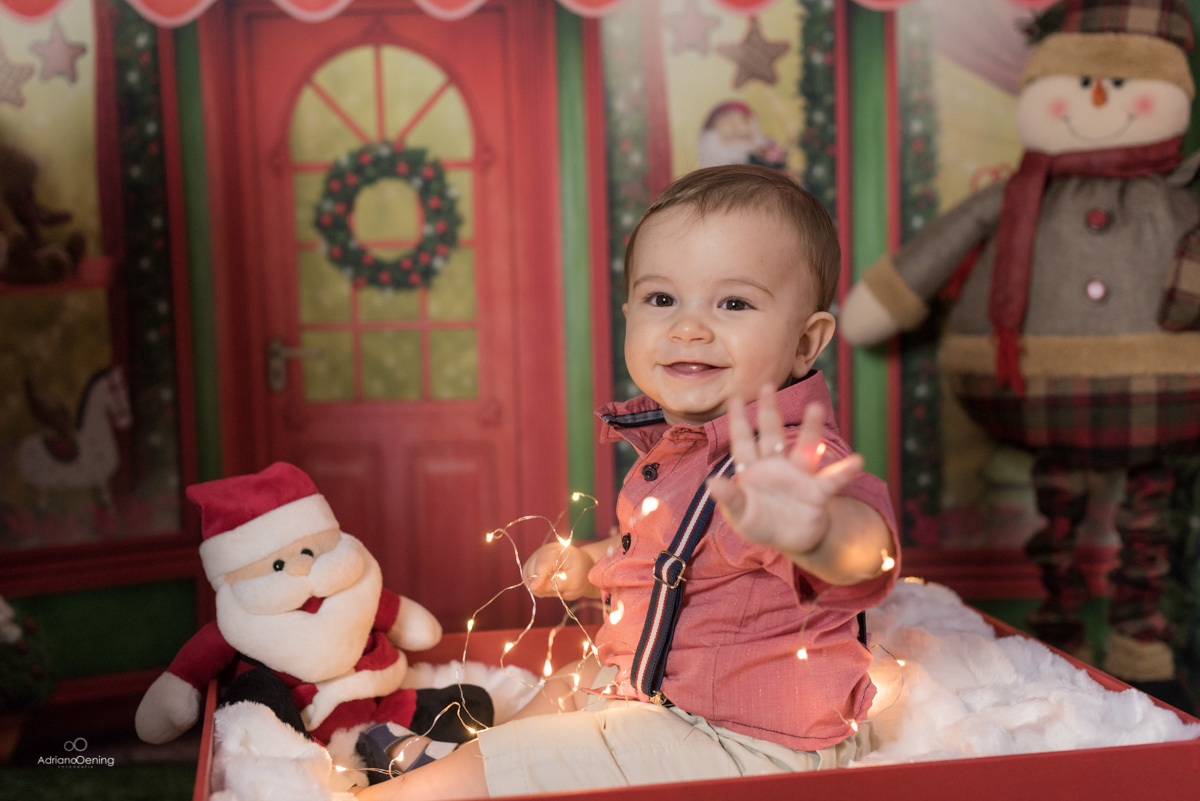 Ensaio de Natal no estúdio Adriano Oening Fotografia em Francisco Beltrão Pr