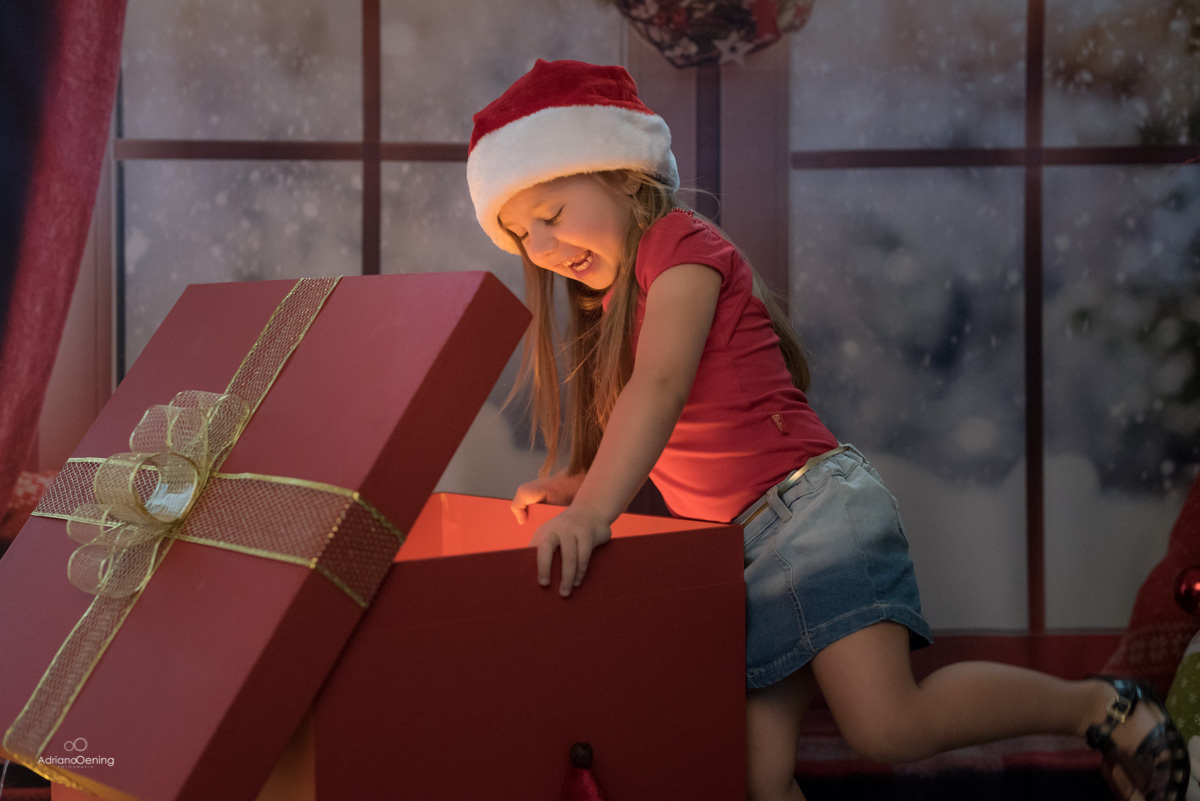 Ensaio de Natal no estúdio Adriano Oening Fotografia em Francisco Beltrão Pr