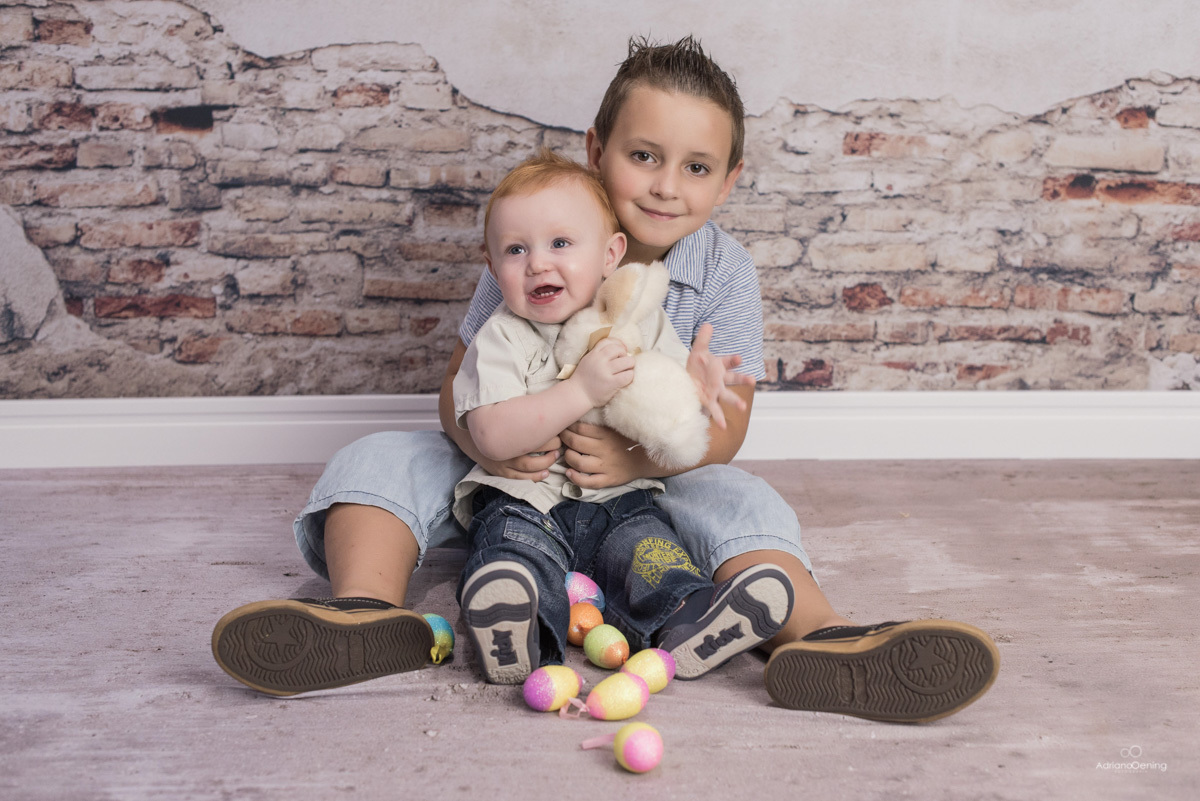 Ensaio temático de Páscoa no estúdio fotográfico Adriano Oening Fotografia