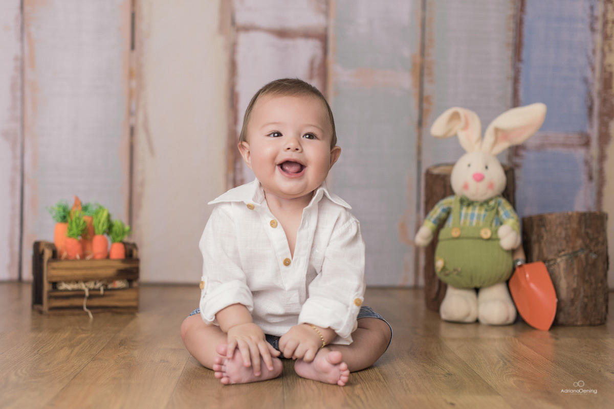 Ensaio temático de Páscoa no estúdio fotográfico Adriano Oening Fotografia