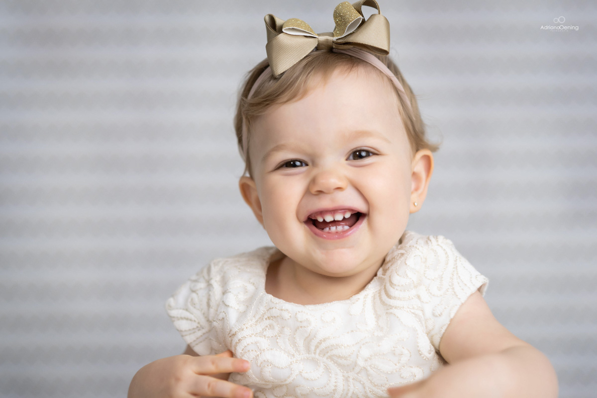 Ensaio de 1 ano da Carol no estúdio Adriano Oening Fotografia em Francisco Beltrao Pr