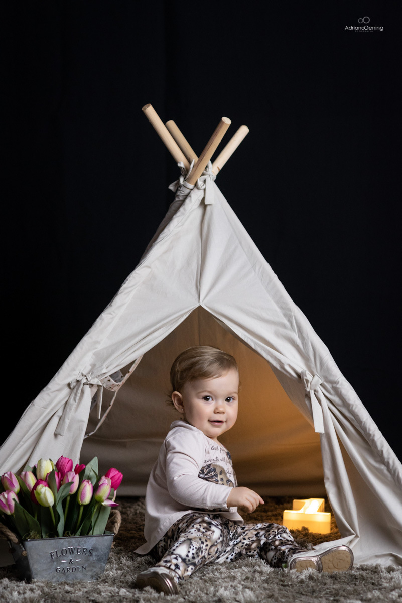 Ensaio de 1 ano da Carol no estúdio Adriano Oening Fotografia em Francisco Beltrao Pr