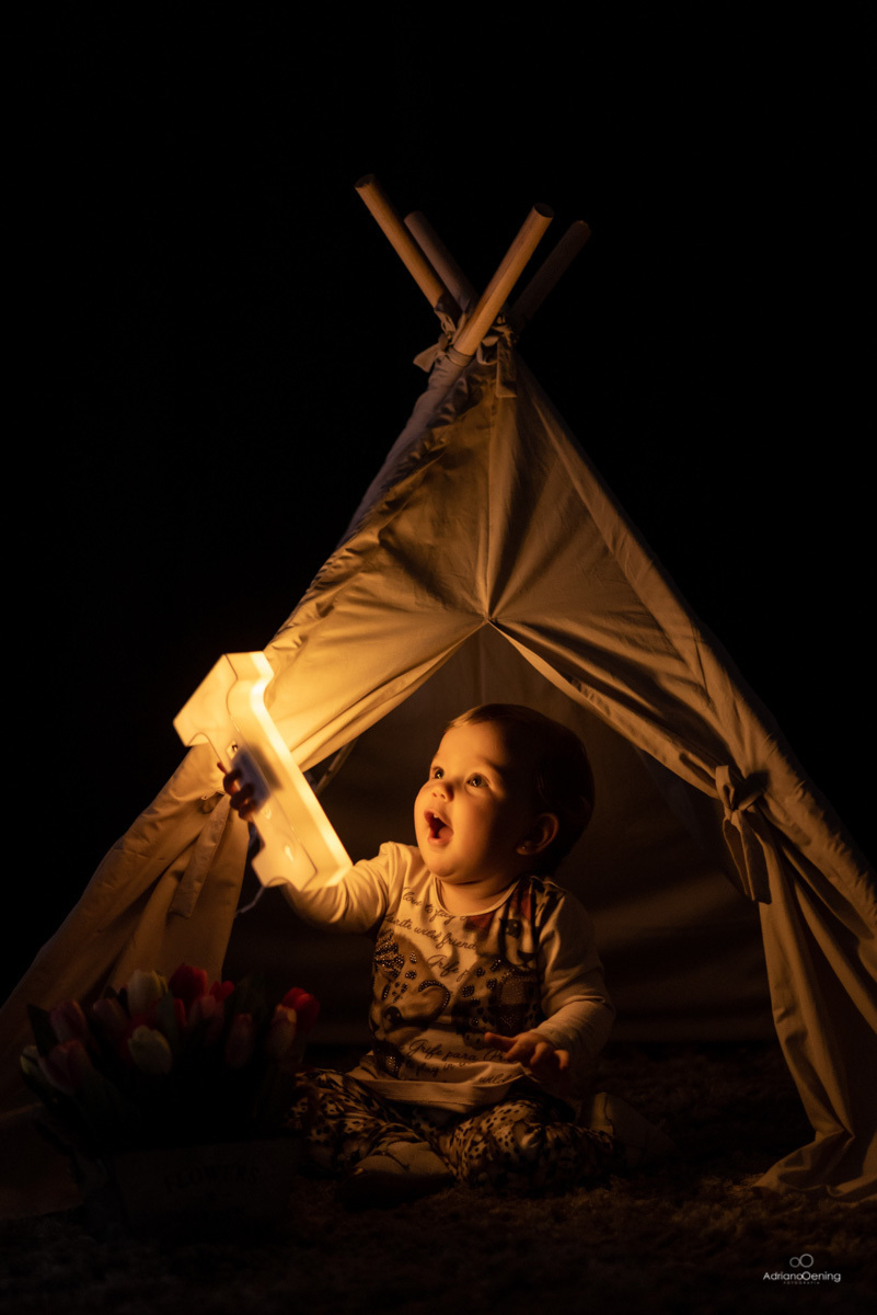 Ensaio de 1 ano da Carol no estúdio Adriano Oening Fotografia em Francisco Beltrao Pr