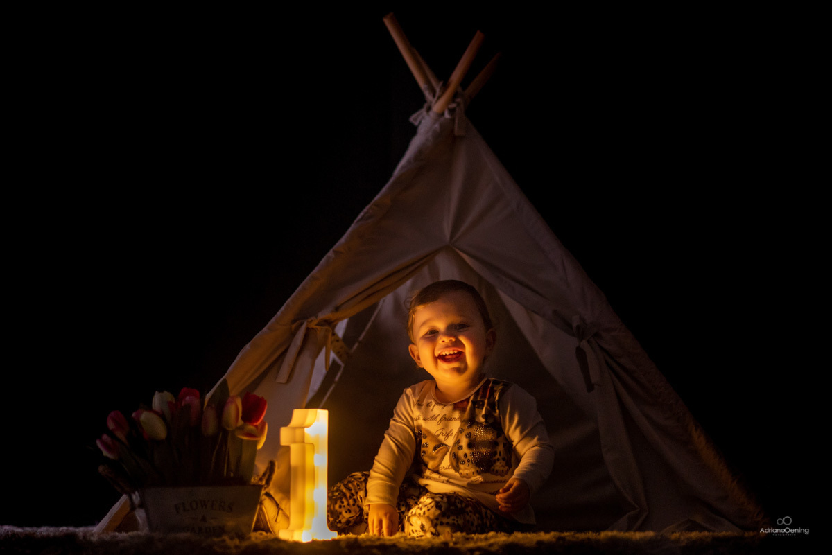 Ensaio de 1 ano da Carol no estúdio Adriano Oening Fotografia em Francisco Beltrao Pr