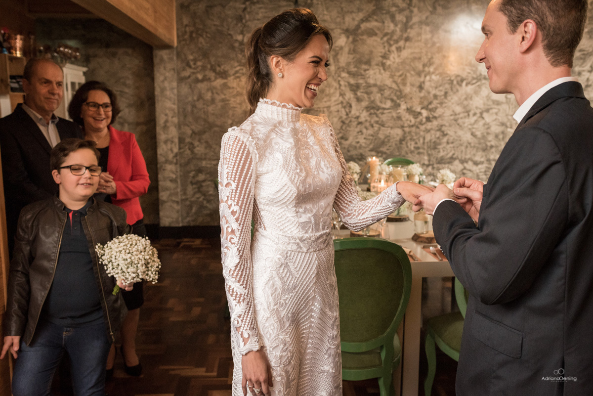 Casamento Intimista de Bruna e Fernando em Francisco Beltrao Pr por Adriano Oening