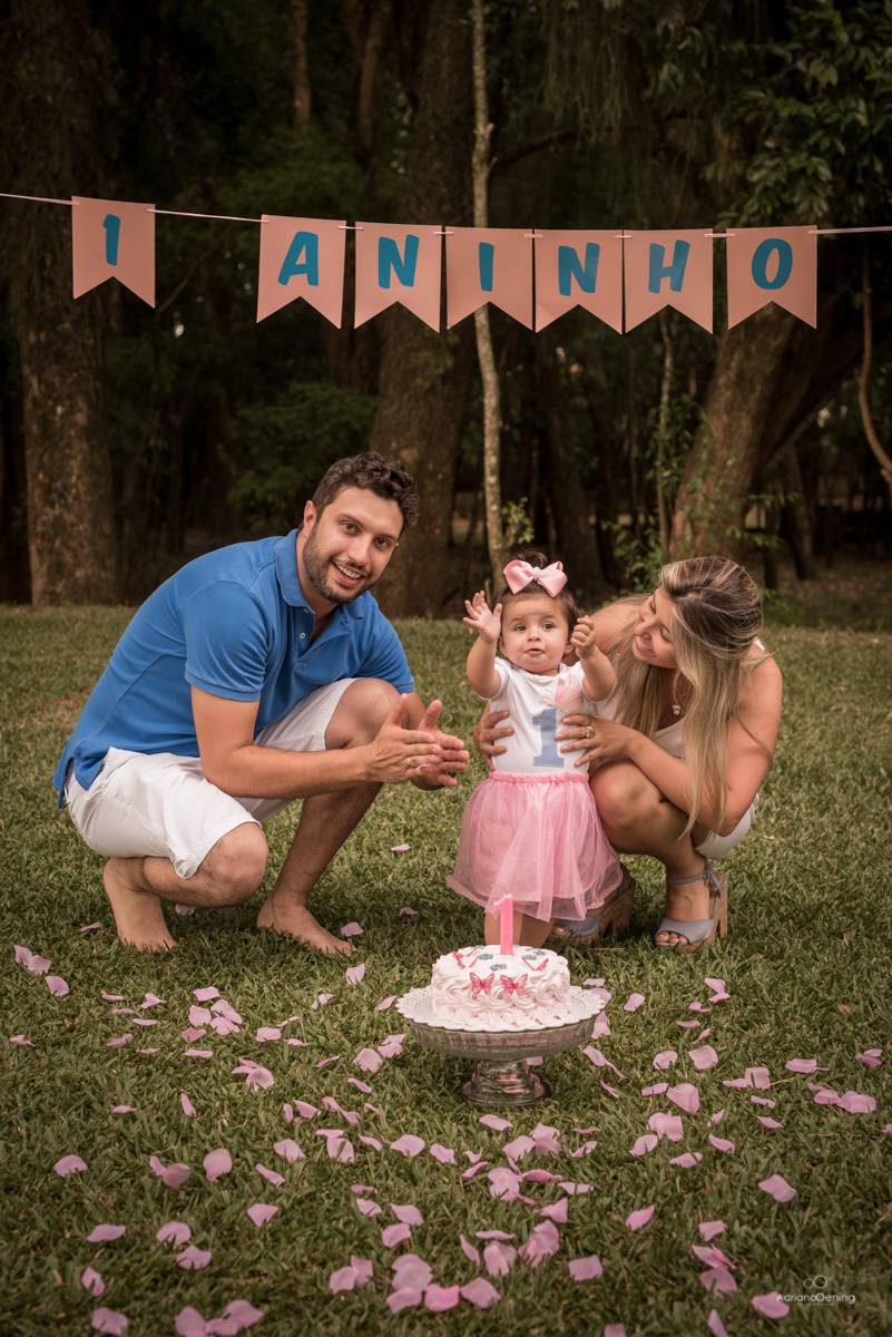 Ensaio de 1 ano da Lorena com sues pais by Adriano Oening