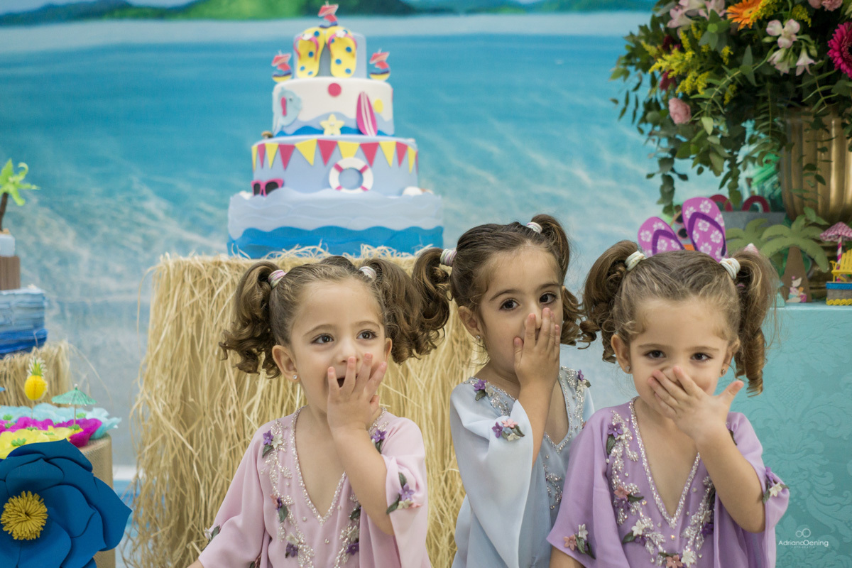 Aniversário das trigêmeas da Gelisa Lisa no Buffet Alegria em Francisco Beltrao Pr