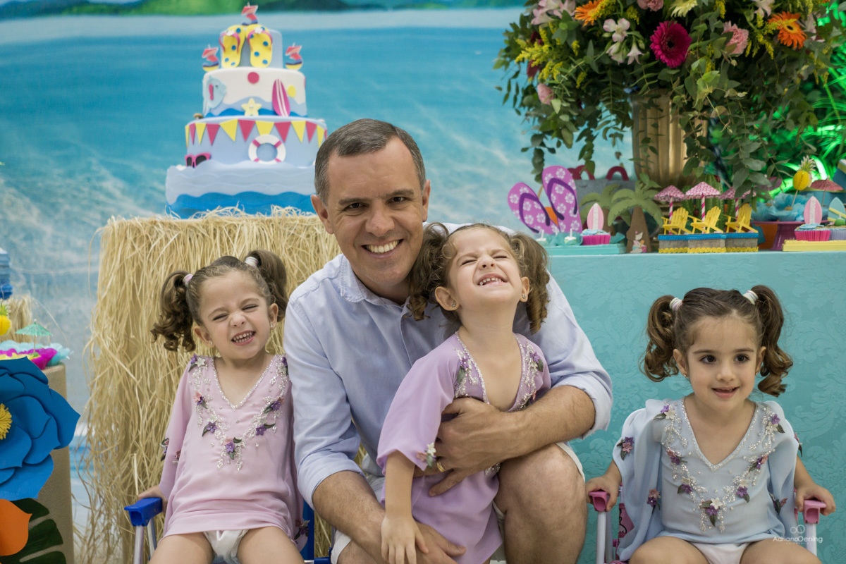 Aniversário das trigêmeas da Gelisa Lisa no Buffet Alegria em Francisco Beltrao Pr