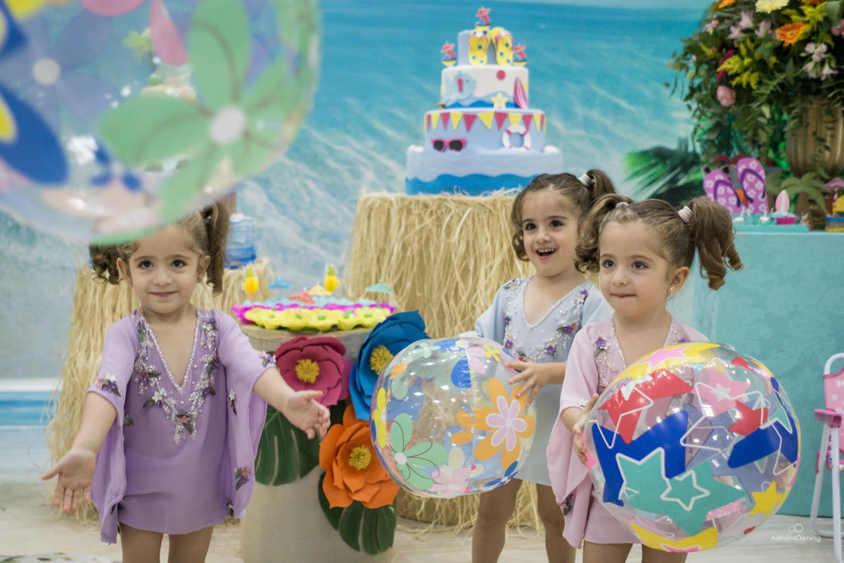 Aniversário das trigêmeas da Gelisa Lisa no Buffet Alegria em Francisco Beltrao Pr