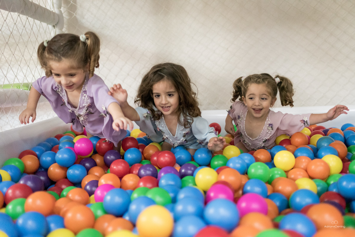 Aniversário das trigêmeas da Gelisa Lisa no Buffet Alegria em Francisco Beltrao Pr