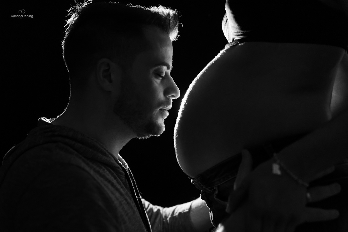 Ensaio de gestante no estudio de Adriano Oening em Francisco Beltrao Pr