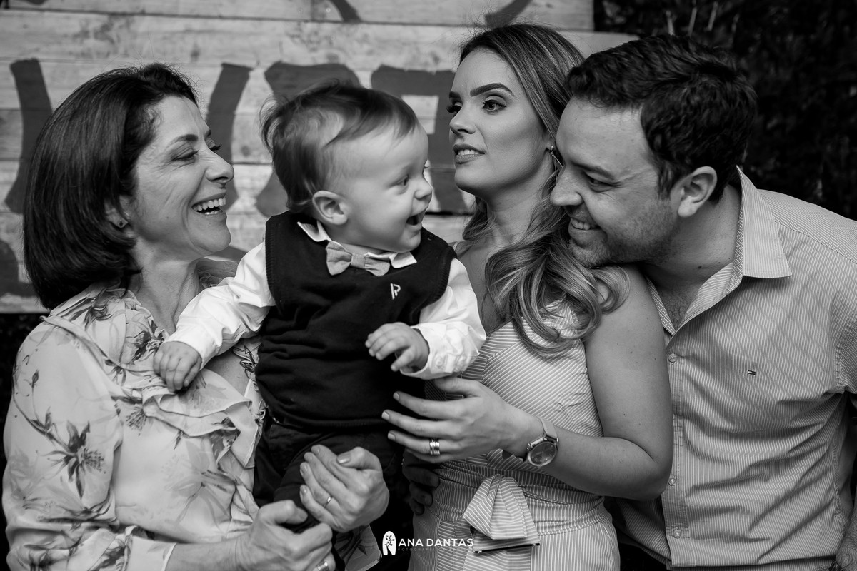 Familia com aniversáriante 