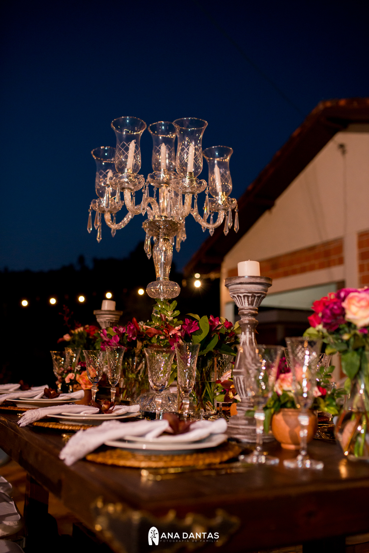 Velas da decoração da mesa