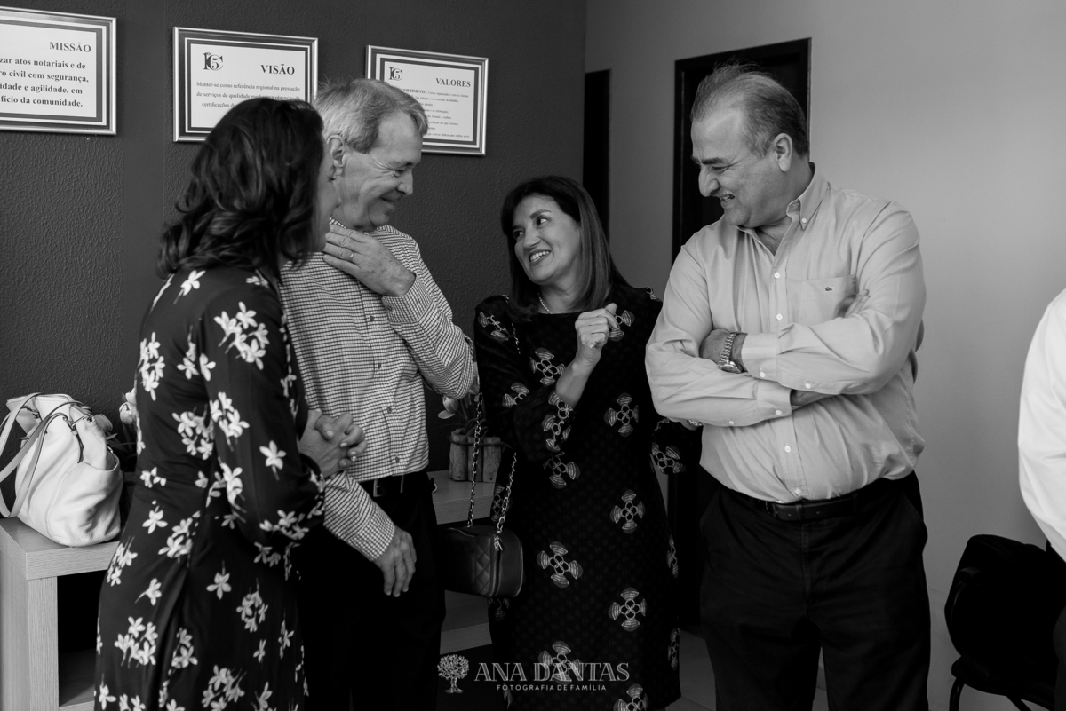 Felicidade da familia ao casar os filhos 