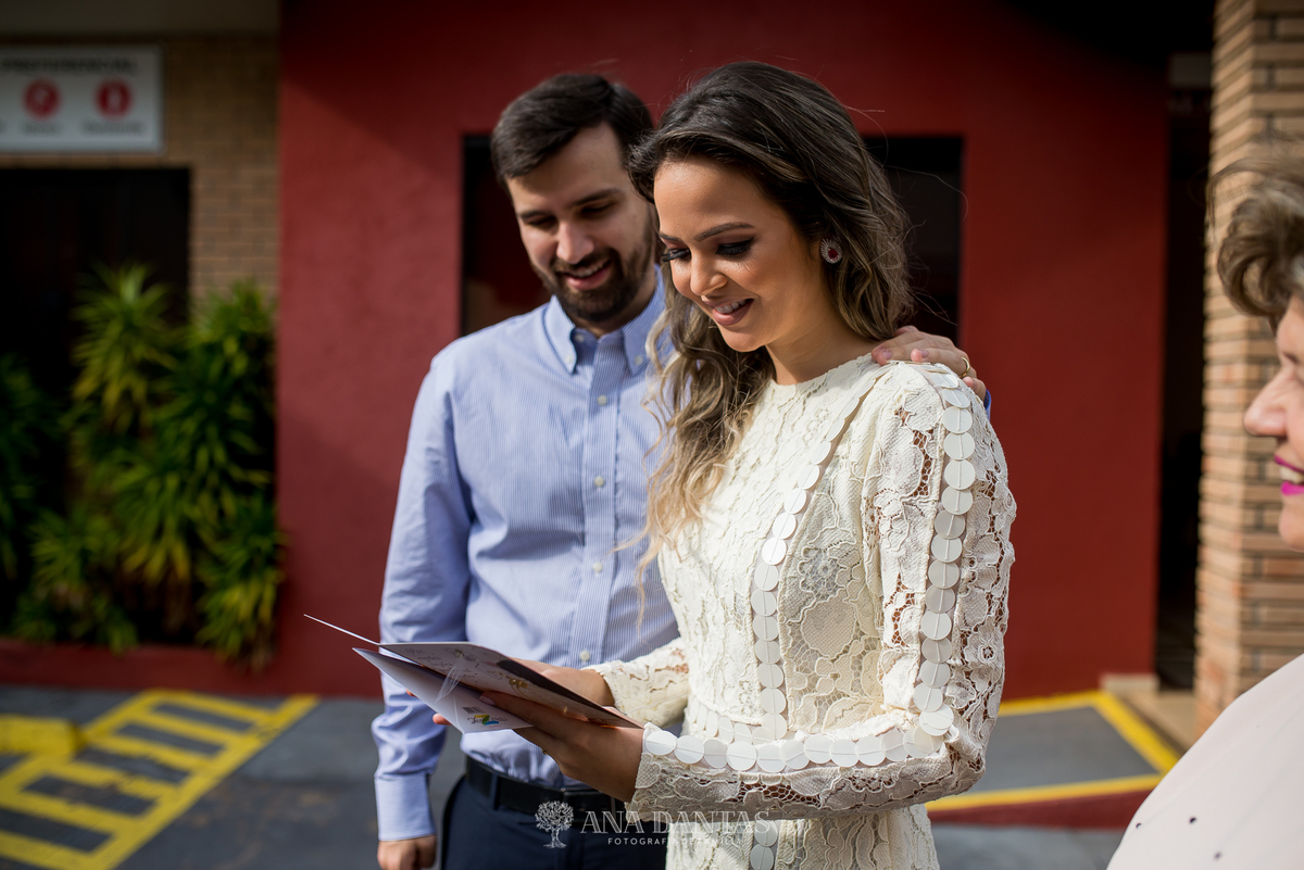 Momento de casal recém casado 