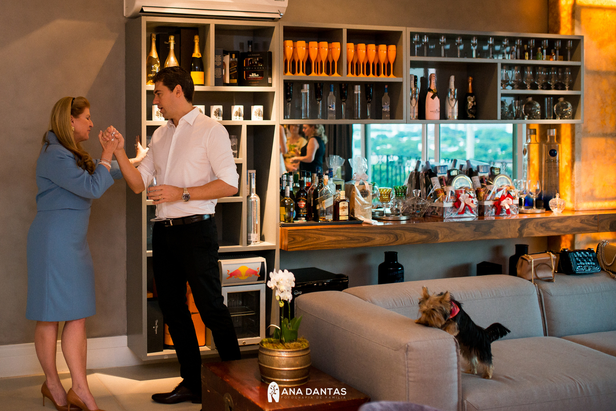 Momentos da festa de casamento civil 