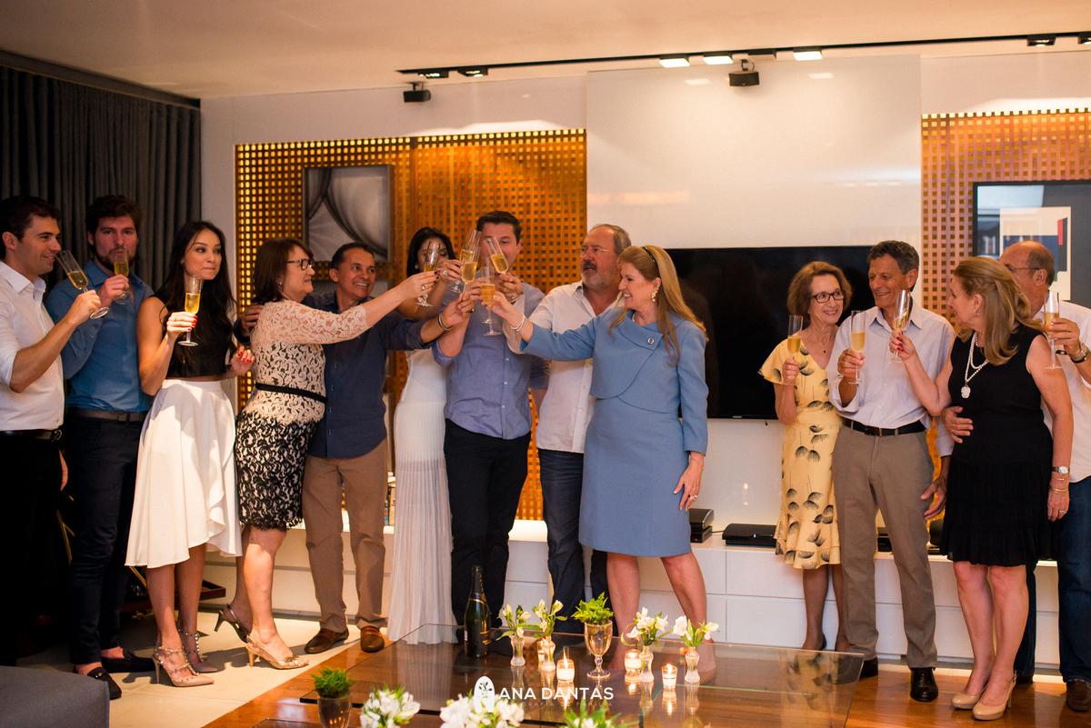 Brinde dos convidados do casamento 