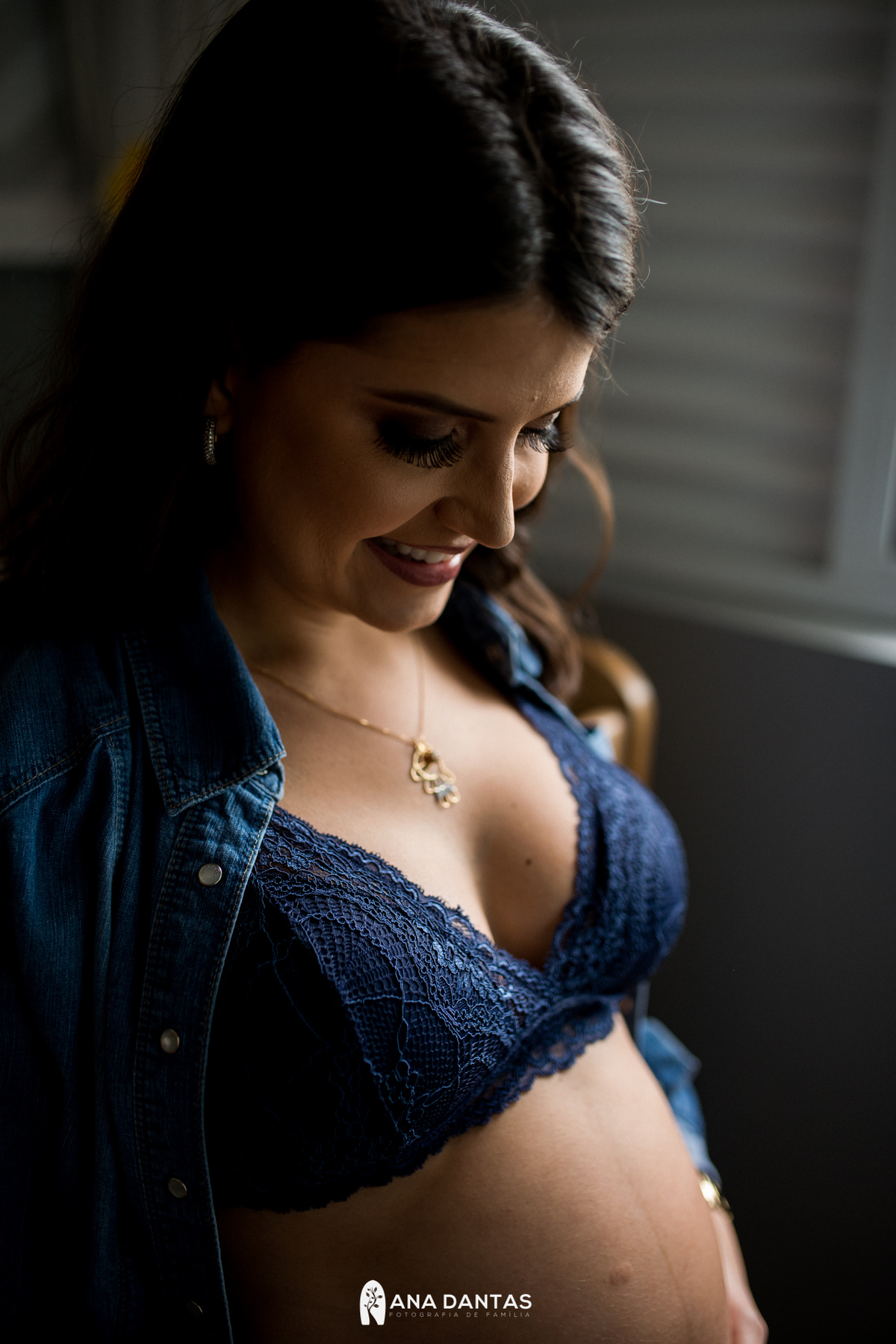 Mamae feliz com sua espera