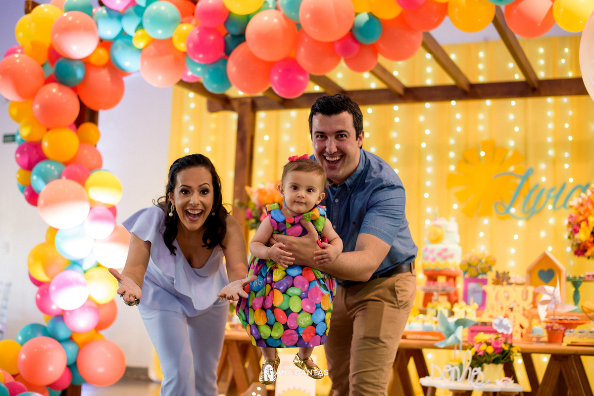 Papai e mamae com a bebe 