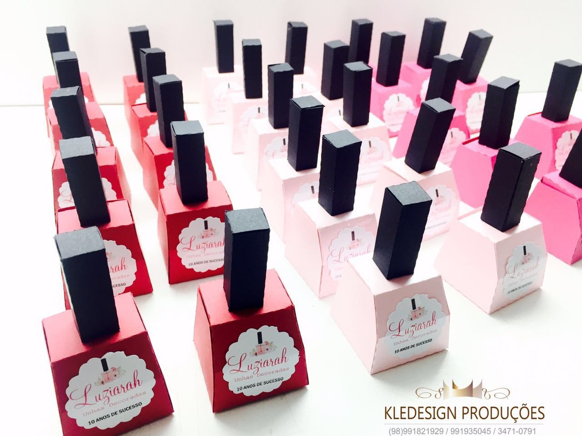 Lembrancinhas personalizada em estilo esmalte