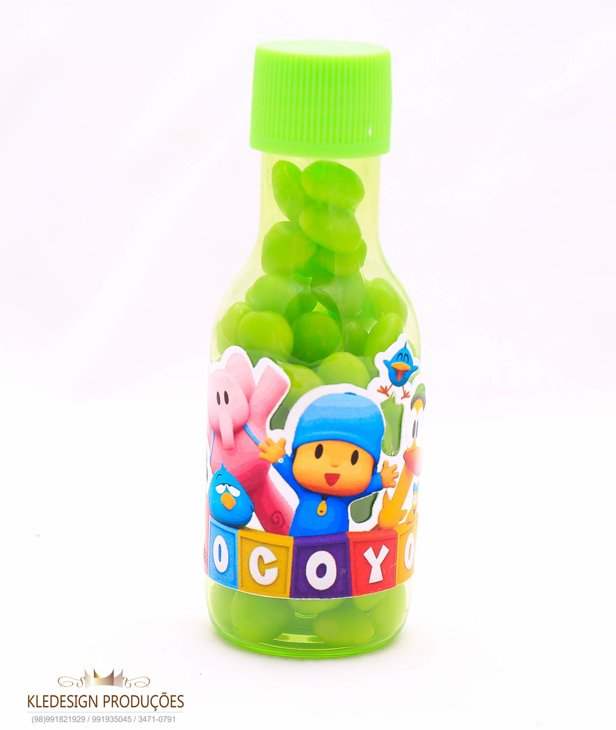 #personalizados pocoyo - garrafinhas neon