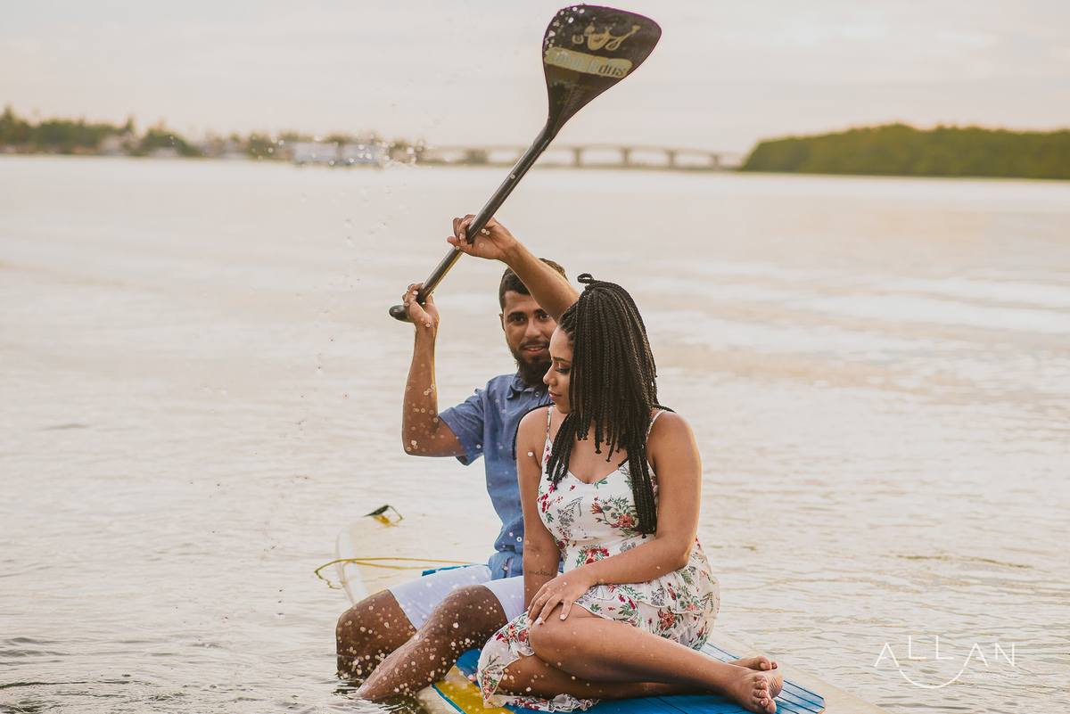 Ensaio pré casamento de casal no rio do mosqueiro Aracaju Sergipe