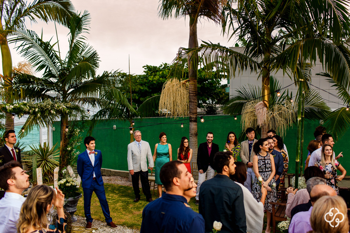 Casamento na Praia | Casamento de dia | Cerimônia de Casamento Mirante Gold Party | Biguaçu - SC | Case de dia | Casamento Letícia e Kléber | Fotógrafo de Casamento | Foto de Casamento | Fotógrafo Destination Wedding | Destino de Casamento |