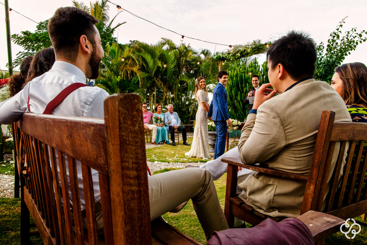 Casamento na Praia | Casamento de dia | Cerimônia de Casamento Mirante Gold Party | Biguaçu - SC | Case de dia | Casamento Letícia e Kléber | Fotógrafo de Casamento | Foto de Casamento | Fotógrafo Destination Wedding | Destino de Casamento |