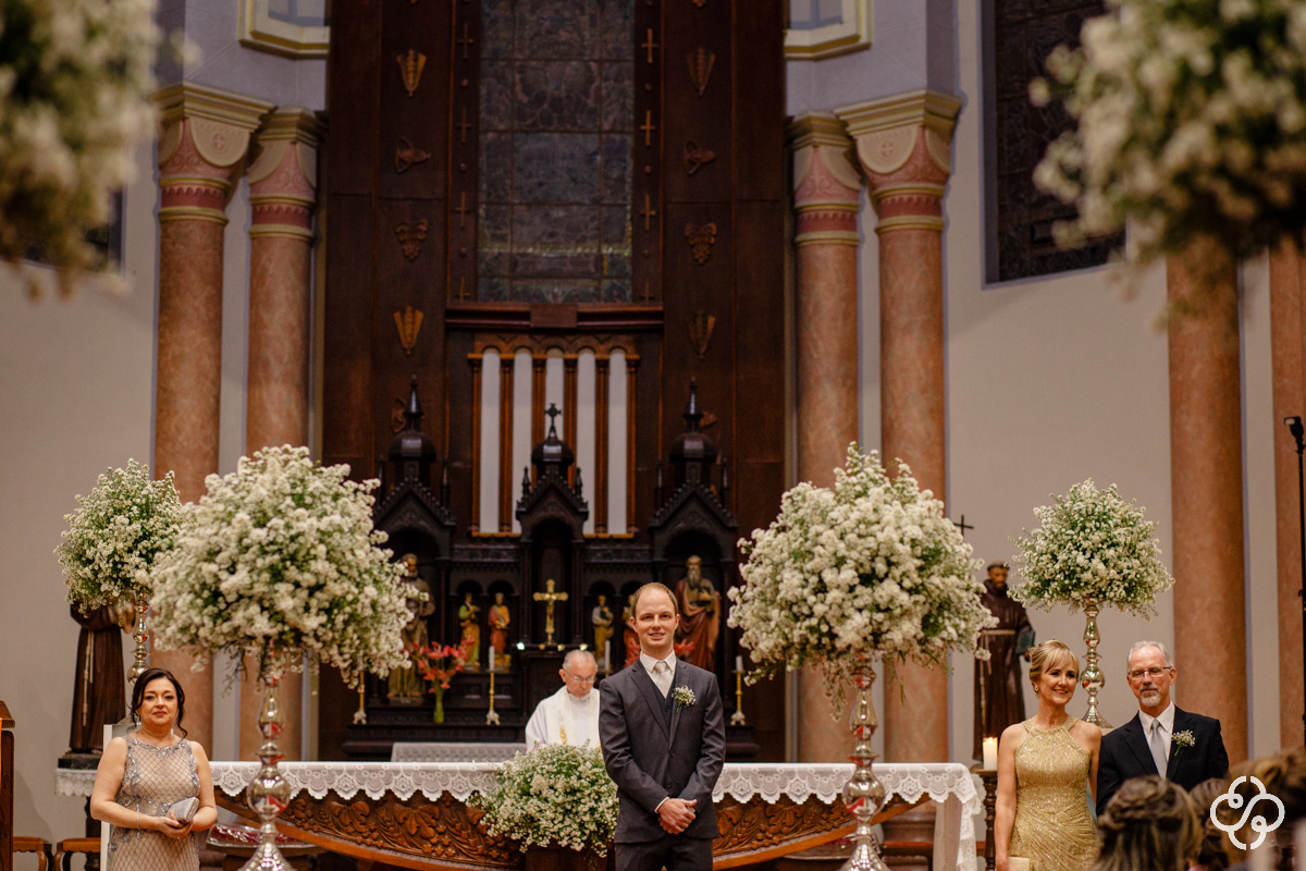 Foto Cerimônia de Casamento Igreja Matriz de Gaspar - SC | Casamento Moinho do Vale Blumenau | Casamento Igreja Matriz Gaspar | Fotógrafo de Casamento | Foto de Casamento | Fotógrafo Destination Wedding | Destino de Casamento |