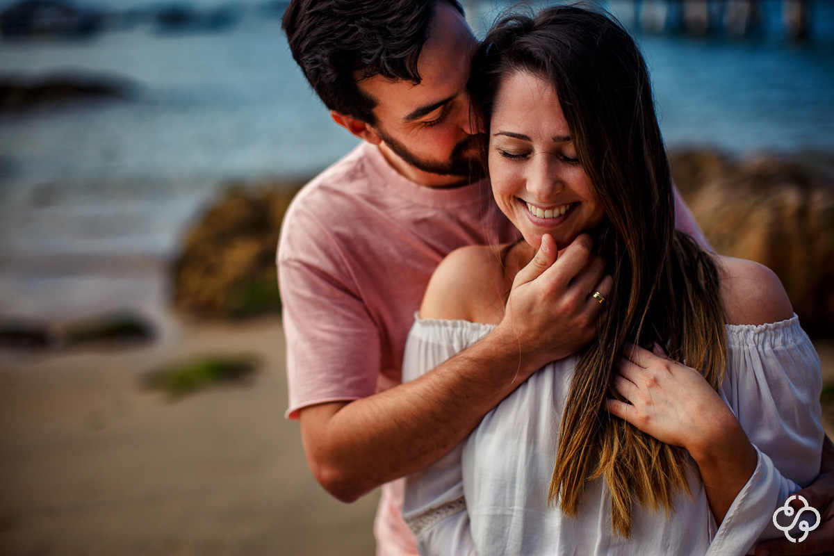 Pré Wedding | Ensaio Pré Casamento na Praia de Penha - SC | Danielle e Daniel | Praia | Book Casal | Ensaio Casal | Fotógrafo de Casamento | Fotógrafo de Bodas | Parejas | www.rafaelsantosfotografia.com.br