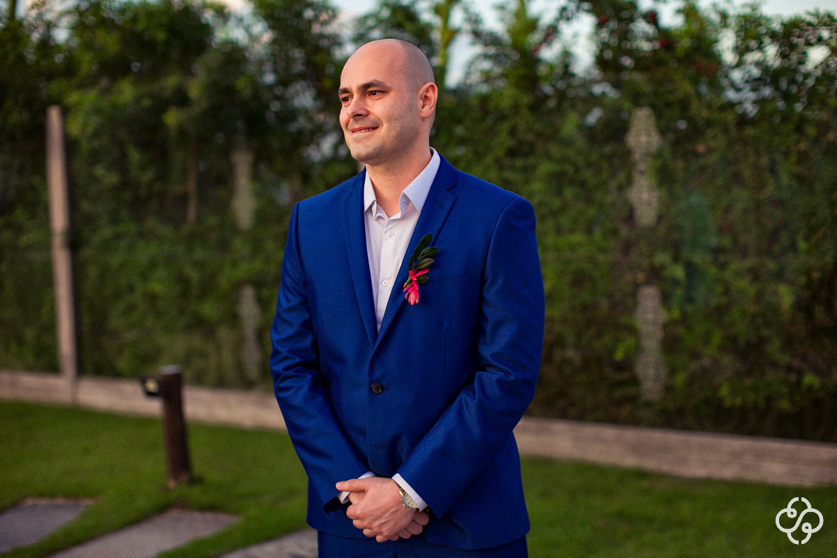 Cerimônia de casamento Estaleiro Guest House Balneário Camboriú - SC | Fotógrafo de Casamento | Casamento na Praia | Casamento de Dia | Casamento ao Ar Livre | Casamento Natália e Maurício | Destination Wedding | www.rafaelsantosfotografia.com.br