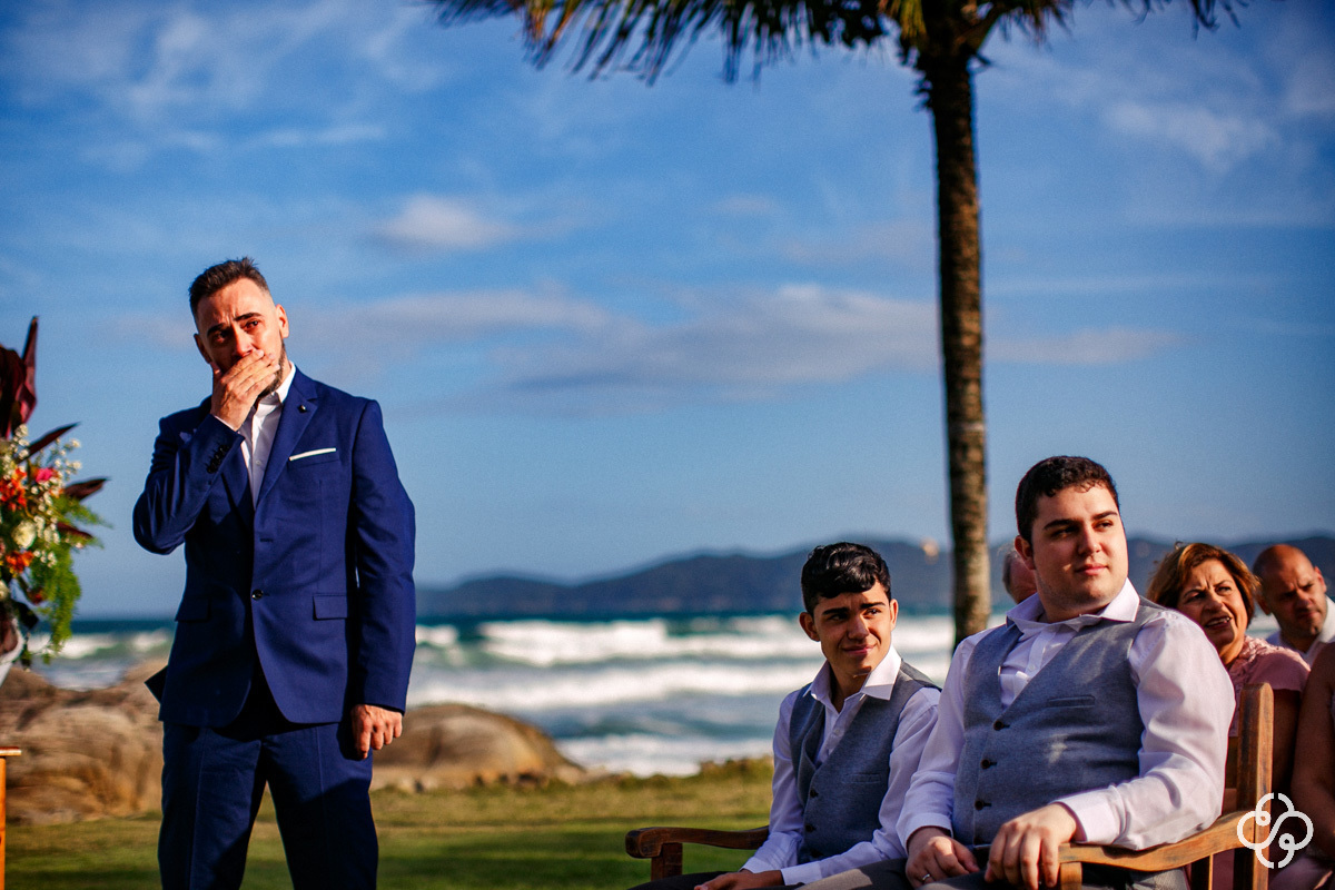 Cerimônia de Casamento Pousada Atalaia do Mariscal em Bombinhas - SC | Fotógrafo de Casamento | Destination Wedding | Casamento na Praia | Casamento de Dia | Casamento ao Ar Livre |  Casamento Luly e Júnior | www.rafaelsantosfotografia.com.