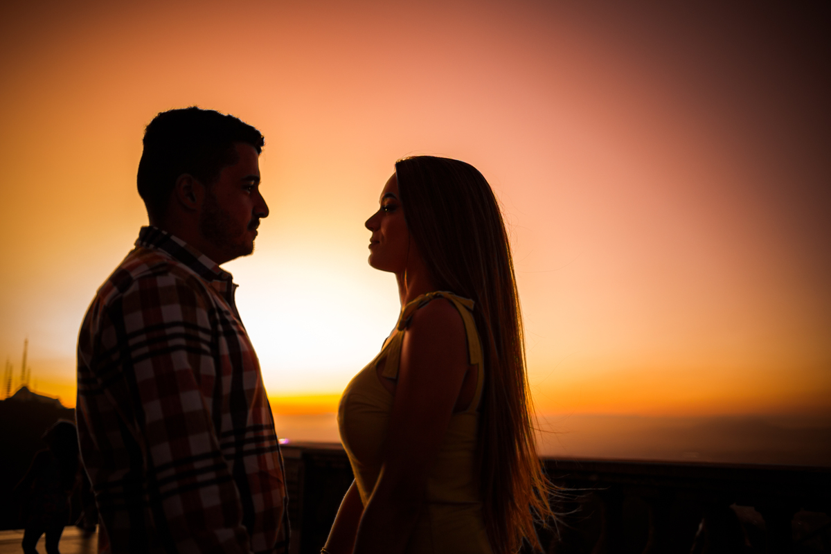 Por do Sol no Cristo Redentor - RJ