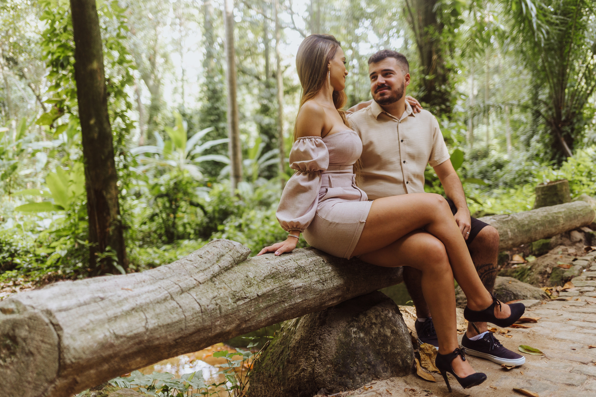 Ensaio Pré Casamento no Parque Lage - Jardim Botânico - RJ