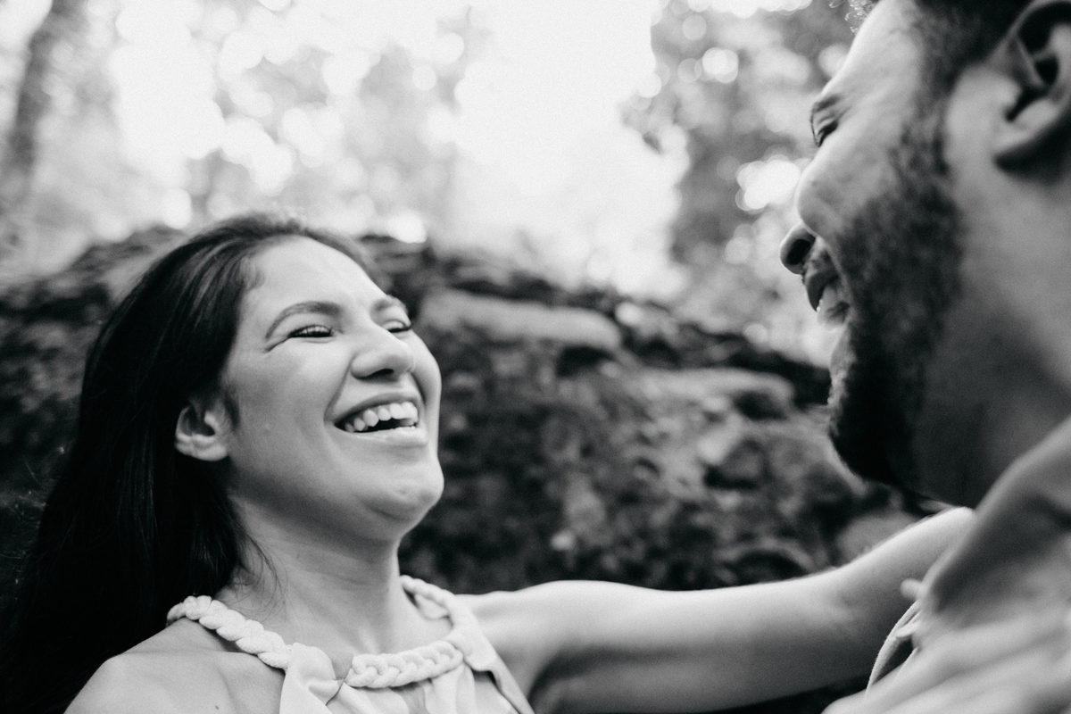 Fotografia de Casal no Parque Lage - RJ