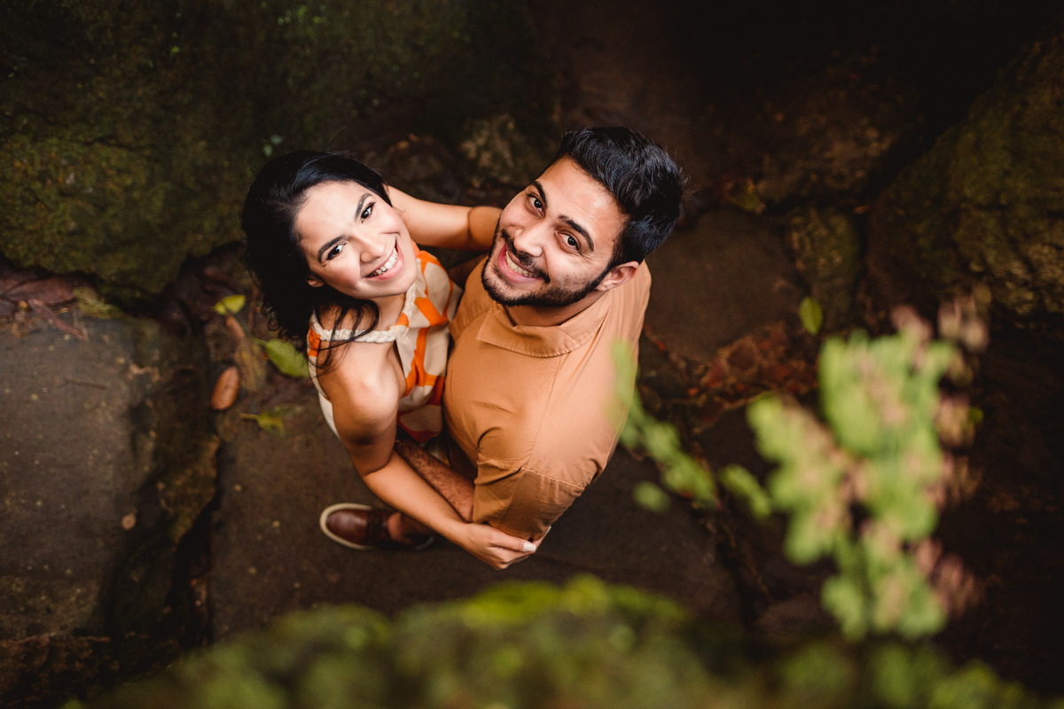 Fotografia de Casal no Parque Lage - RJ