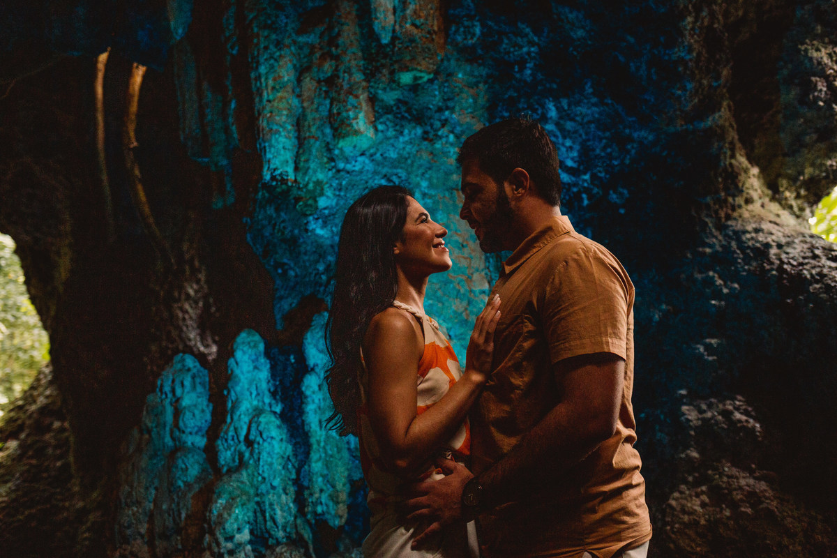 Fotografia de Casal no Parque Lage - RJ