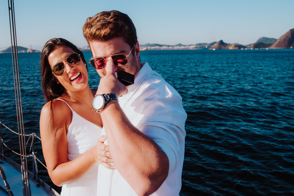 Pedido de Noivado no veleiro 