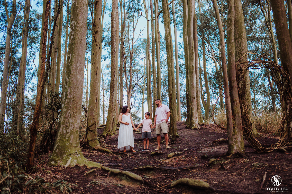 Ensaio de Gestante no Bosque dos Eucaliptos
